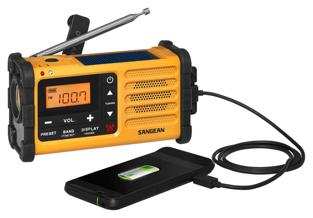 Sangean MMR88 – vevradio med solpanel och ficklampa