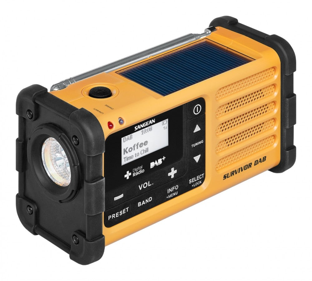 Sangean MMR88DAB – vevradio med DAB+, FM och solpanel